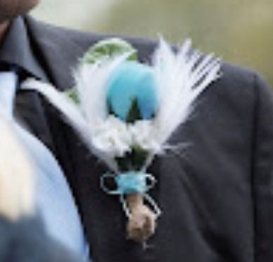 Feather Boutonniere 