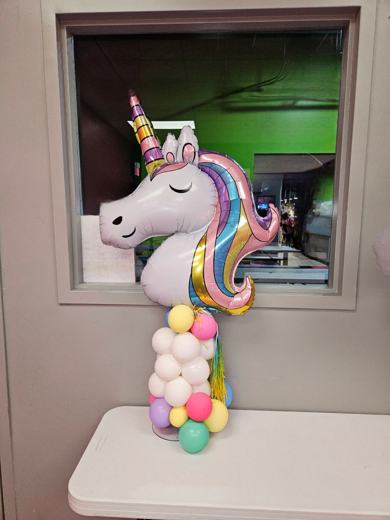 Unicorn Balloon Centerpiece