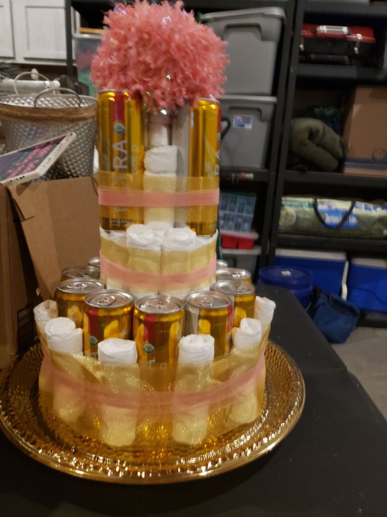 Pregger Kegger Diaper Cake